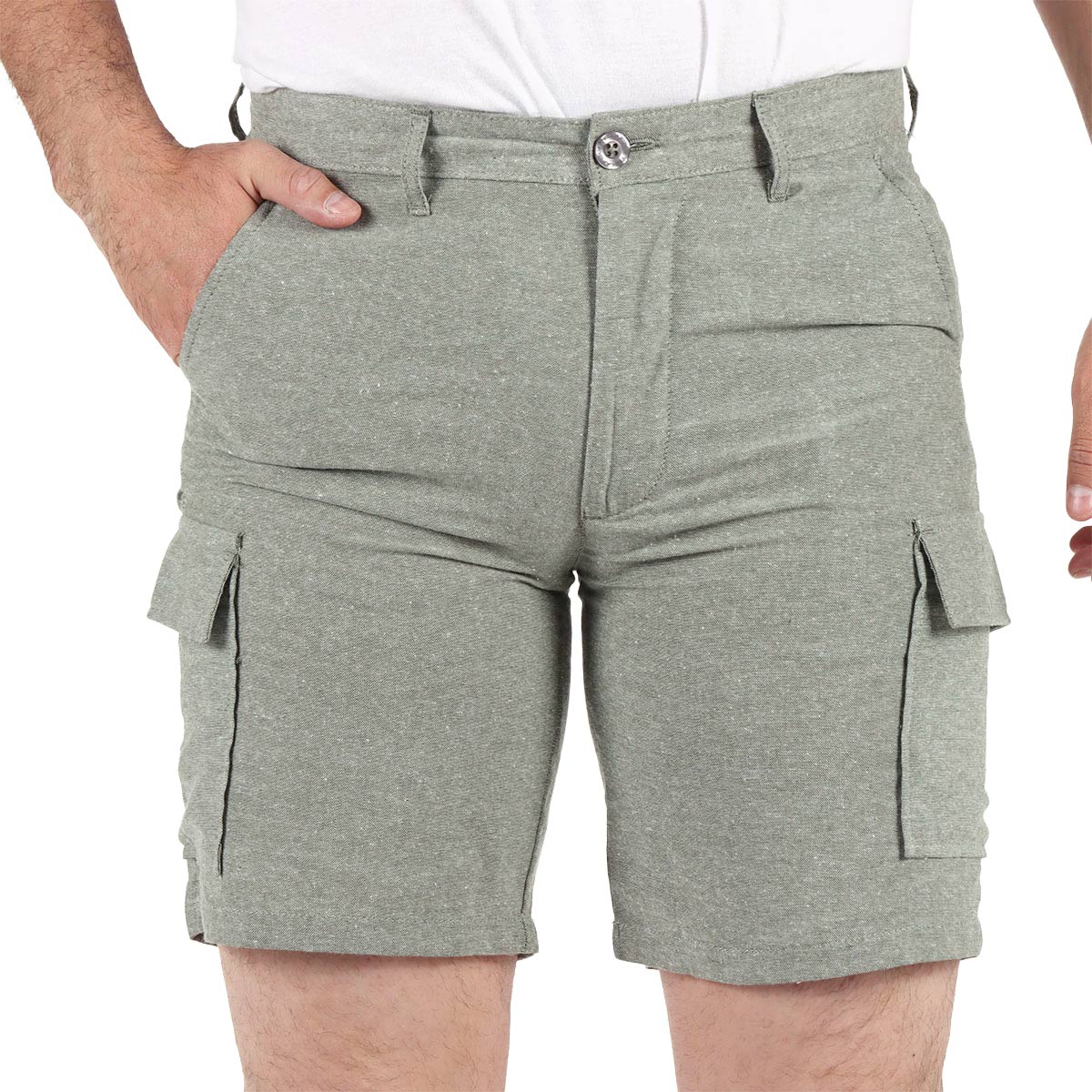 Bermuda Bolsillos Cargo Olivo Ted Lapidus para Hombre image number null