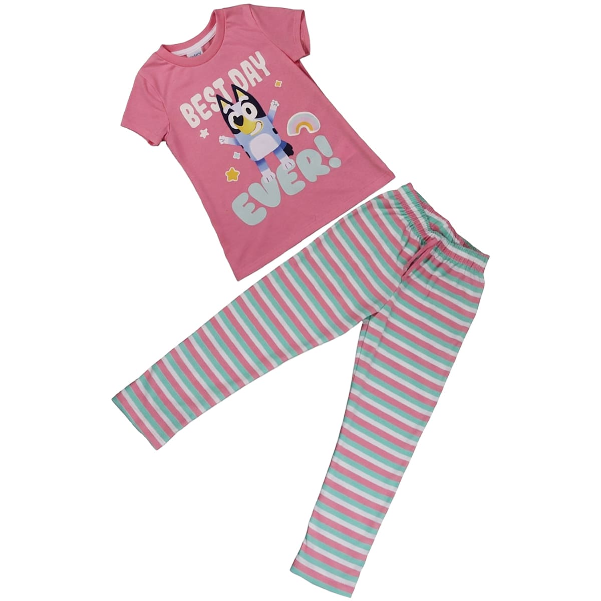 Pijama de Playera Manga Corta con Pantal&oacute;n Dise&ntilde;o Bluey para Ni&ntilde;a image number null