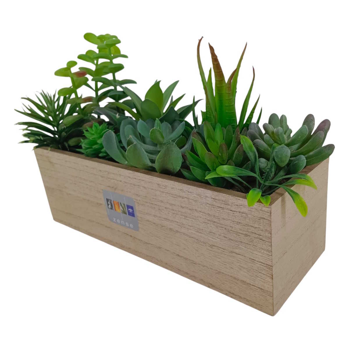 Maceta Decorativa Rectangular Natural Zense image number null