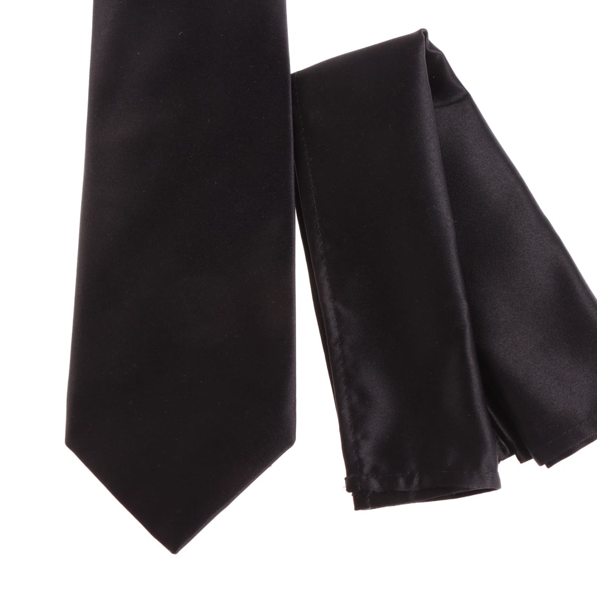 Set Corbata y Pa&ntilde;uelo Hombre Negro Poli&eacute;ster Carlo Corinto image number null