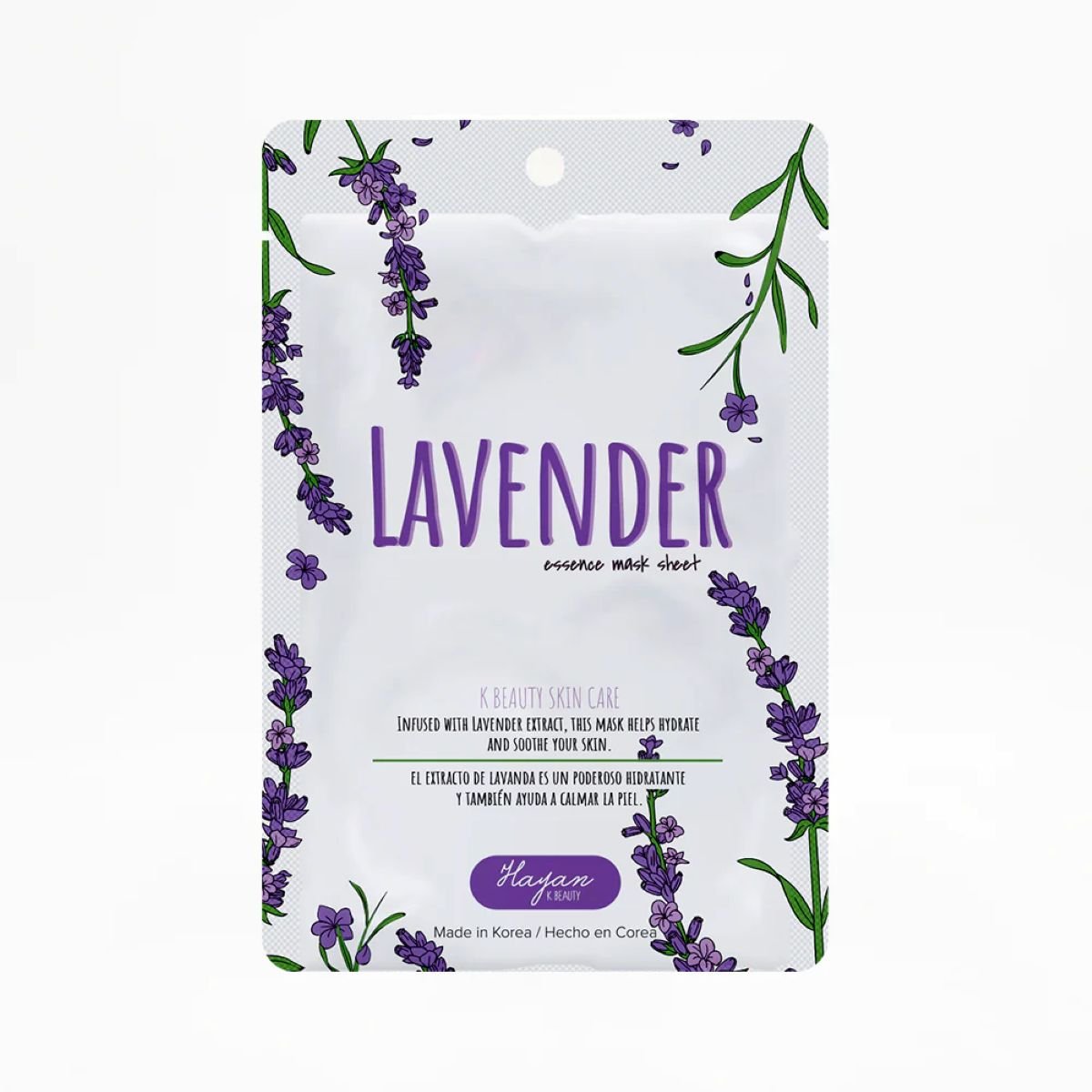 Mascarilla Facial de Lavanda Hayan K-Beauty image number null