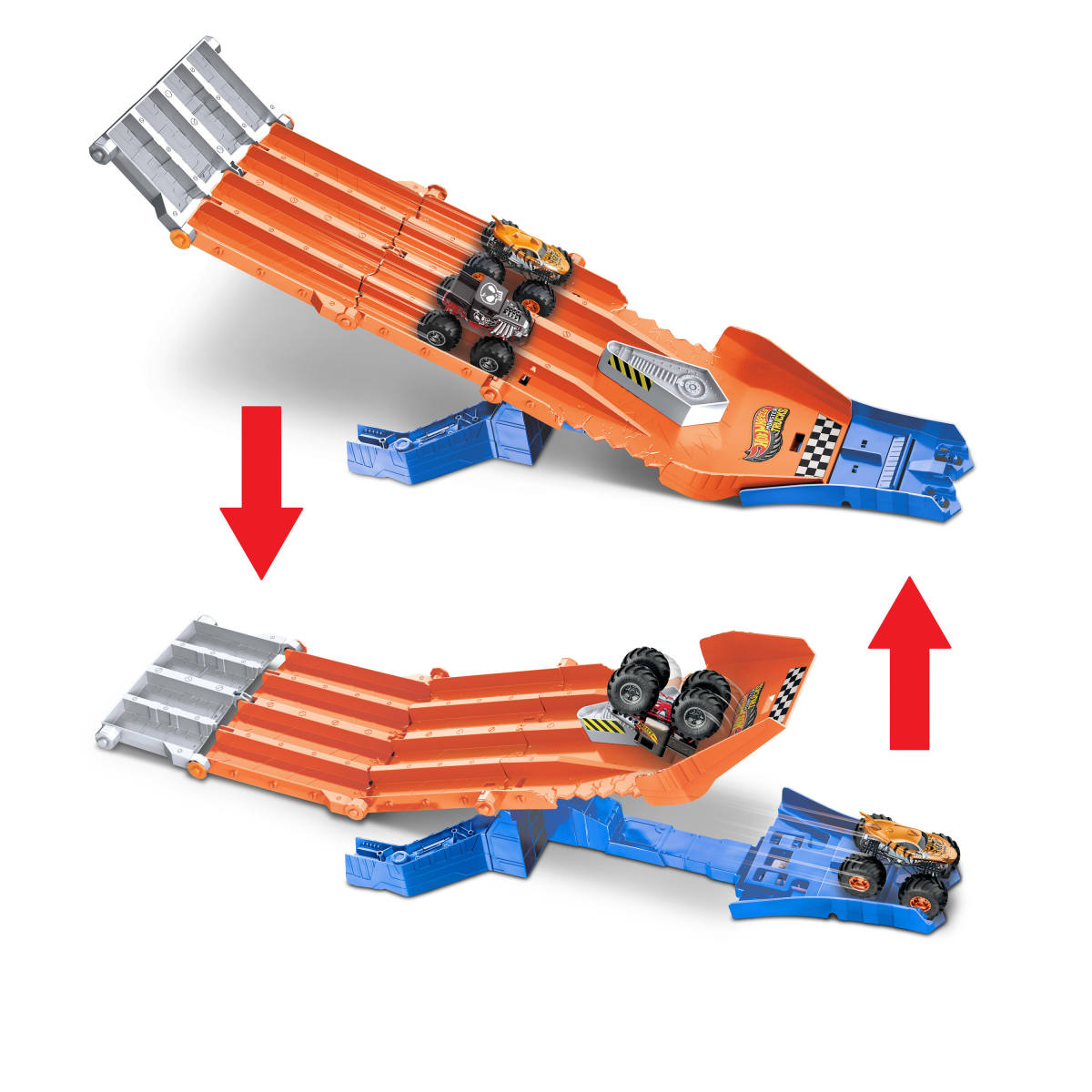 Pista Hot Wheels Monster Trucks Carrera De Destrucci&oacute;n image number null