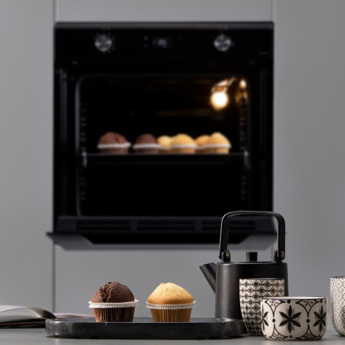 Horno De Longhi de Gas Life Line con Convecci&oacute;n, Grill y Rosticero 60 cm image number null
