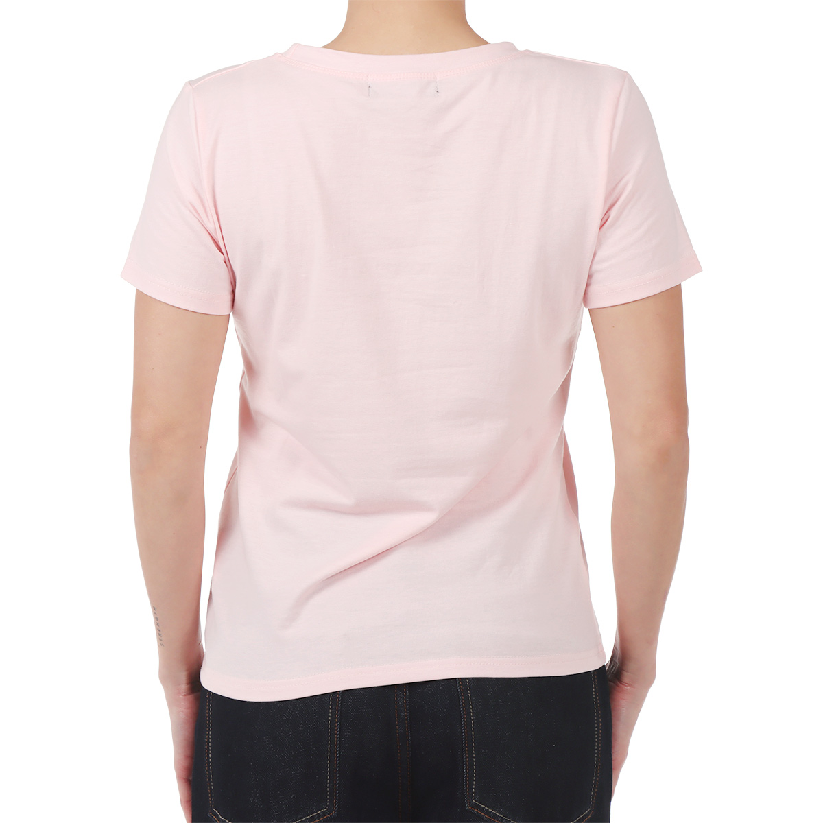 Playera Estampado Flores y Hot Fix Studio Si para Mujer image number null