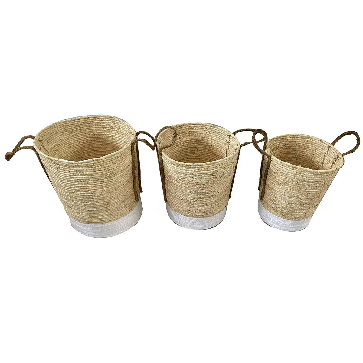 Canastas Organizadoras Boho White VINTAGE HOME image number null