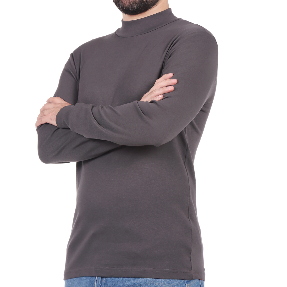 S&uacute;eter B&aacute;sico Cuello Mock Algod&oacute;n OVS para Hombre image number null