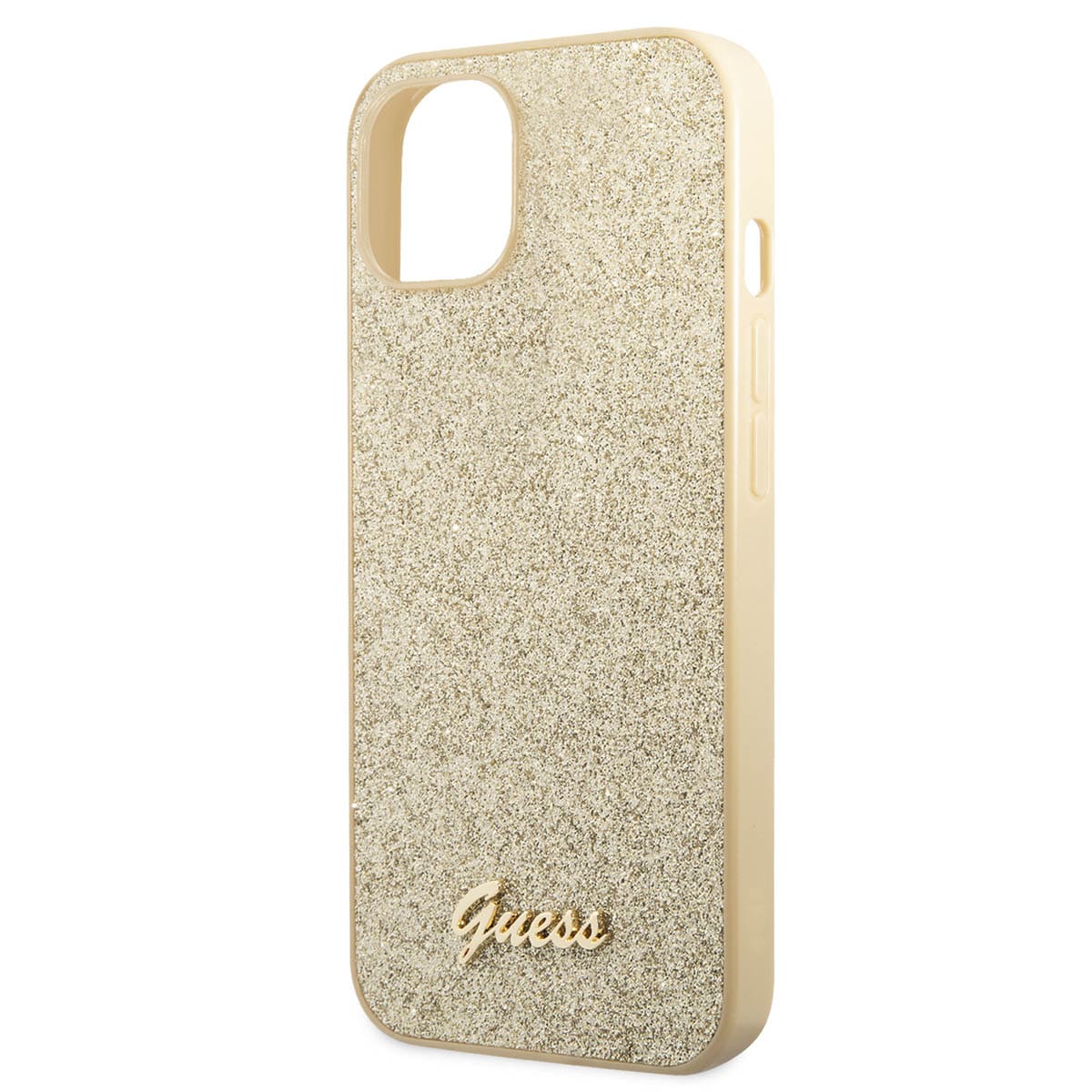 Funda Guess Glitter Flakes Dorada para iPhone 14 Plus image number null
