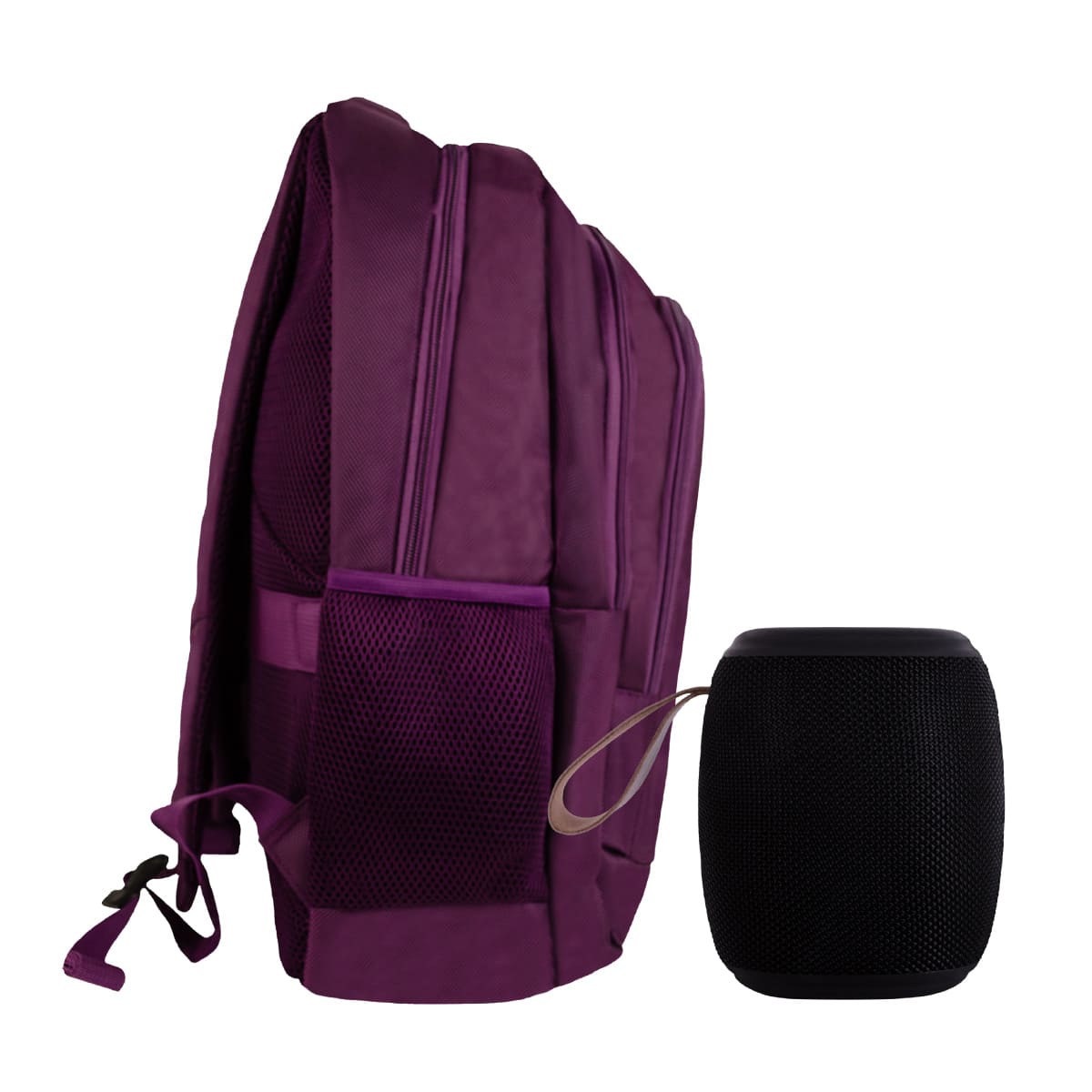 Mochila Portalaptop Perfect Choice Essential Morada+ Bocina Novel Drum image number null