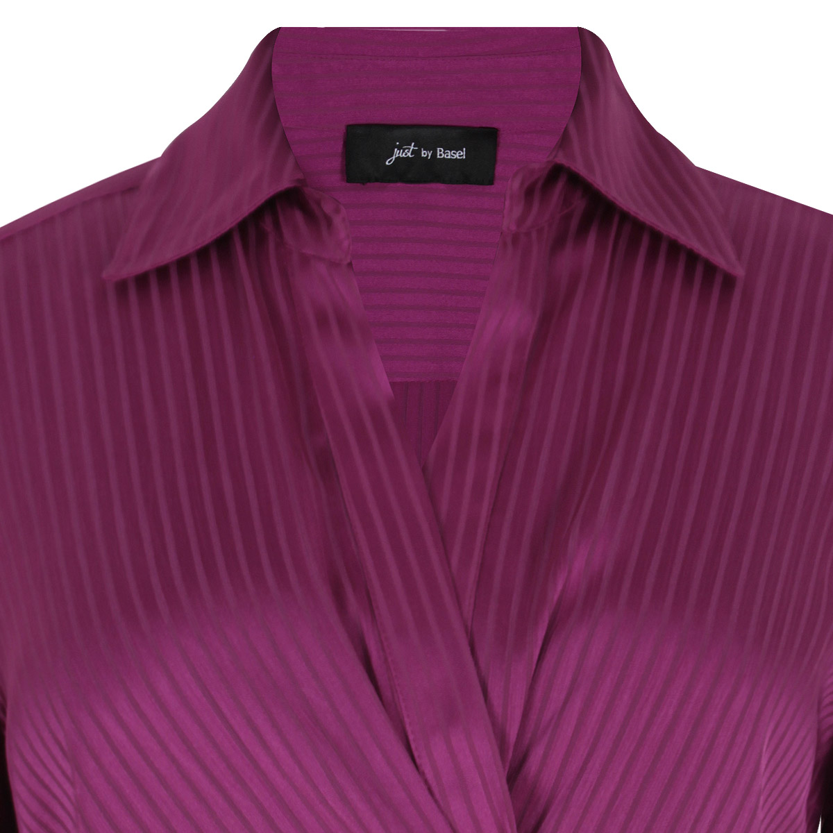 Blusa camisera de sat&iacute;n para Mujer Petite JUST BY BASEL image number null