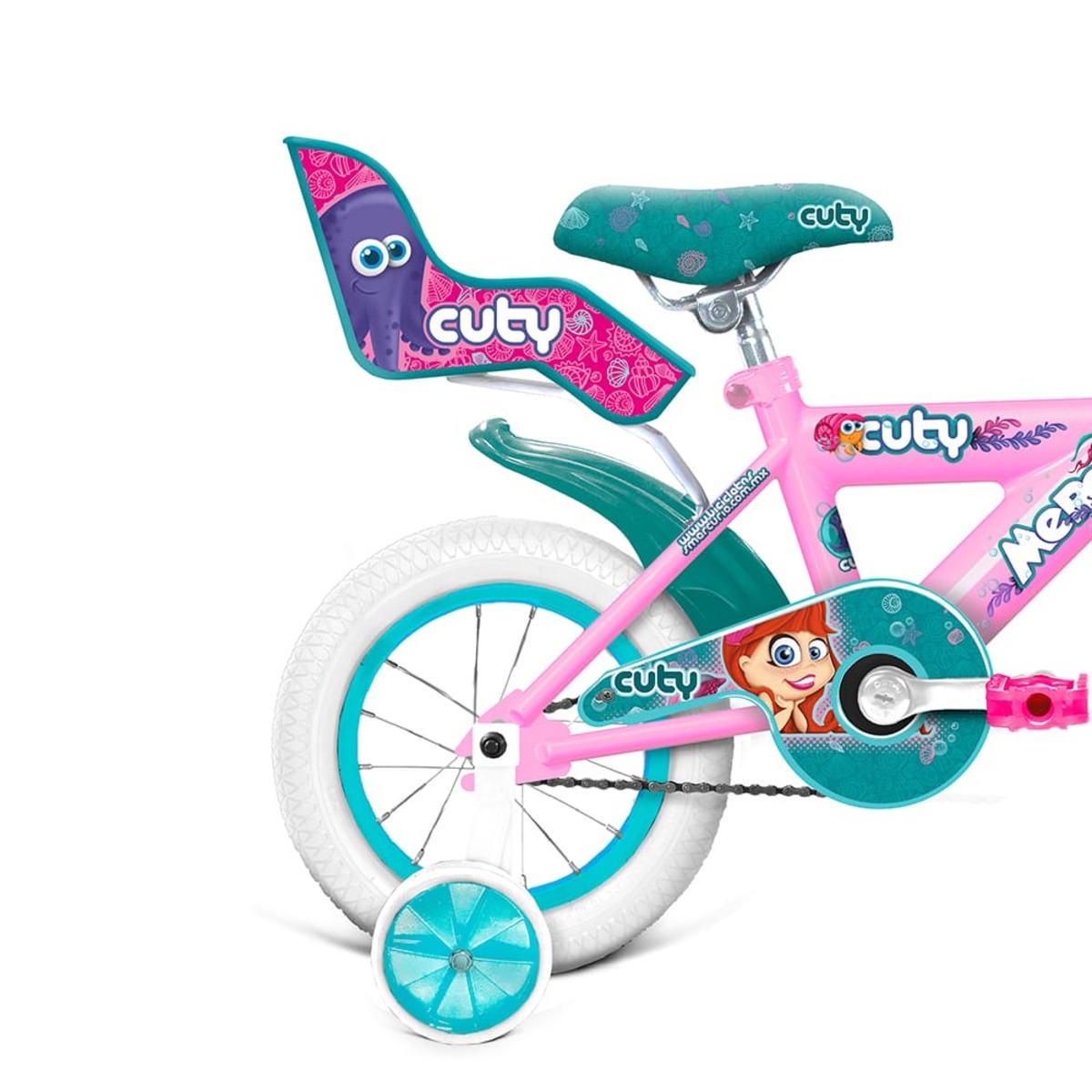 Bicicleta Rosa Cuty Rodada 12 1 Vel image number null
