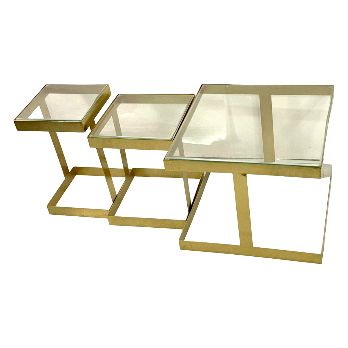 Juego De 3 Mesas Colecci&oacute;n Bombay Luxe Gold Concepts Life image number null