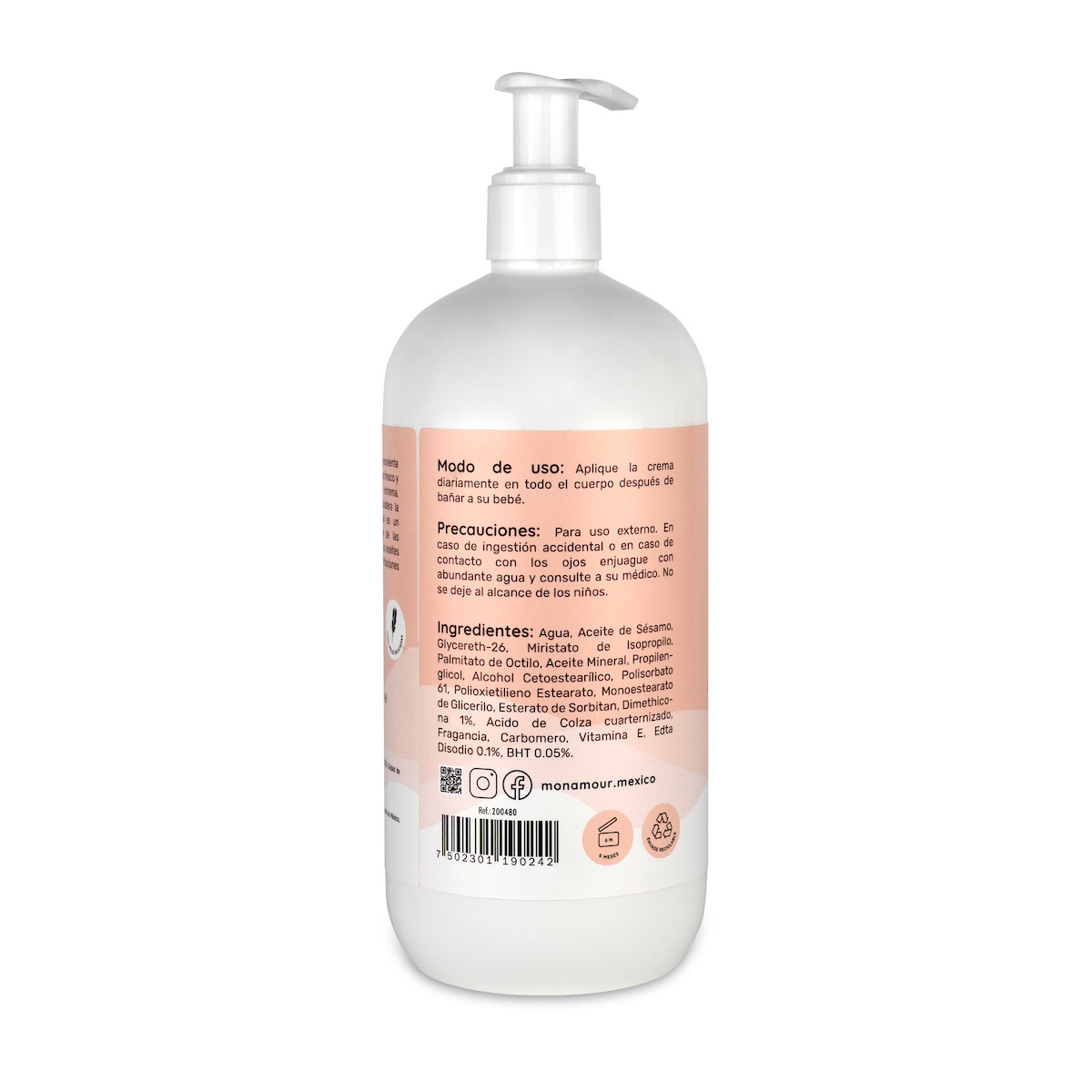 Crema Hidratante Mon Amour 480 ml image number null