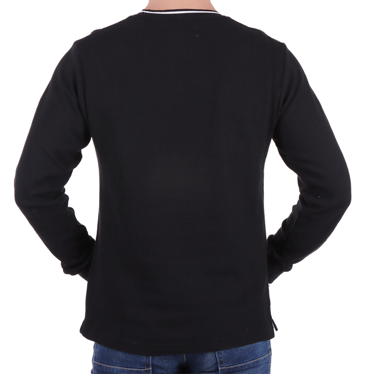 Playera Manga Larga Cuello Redondo Yongster para Hombre image number null