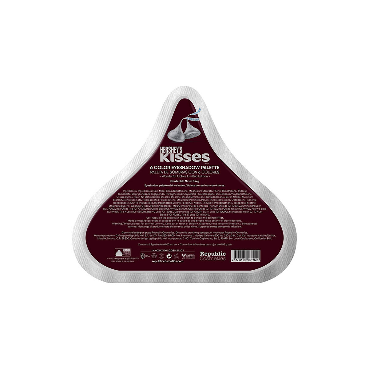 Set de Sombras Kisses 6 tonos "Milk" Hersheys image number null
