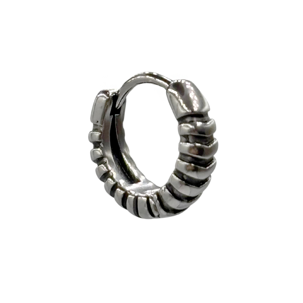 Arracadas Rallado Liso Aktuales para Hombre image number null