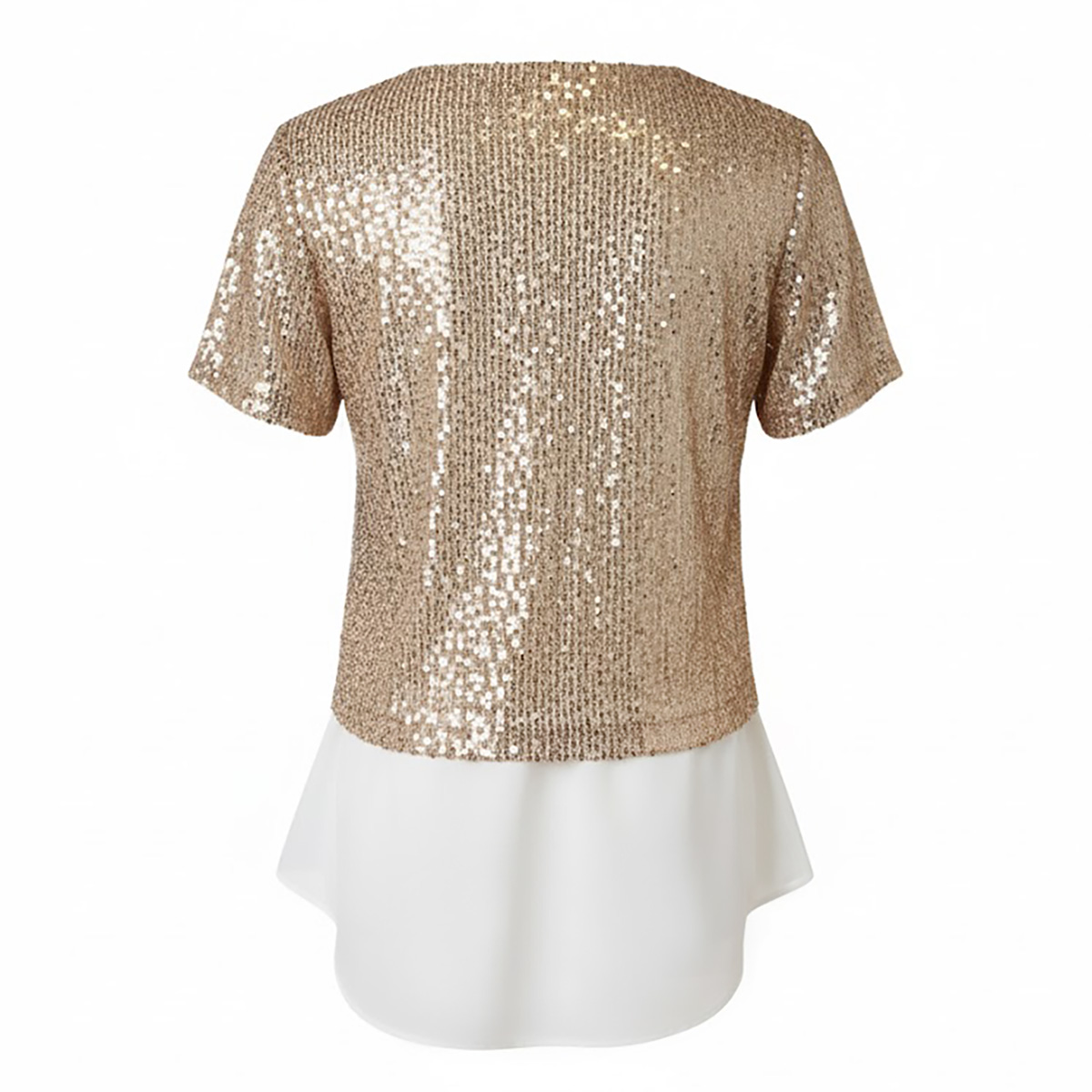 Blusa Con Lentejuelas Chaps  Para Mujer image number null