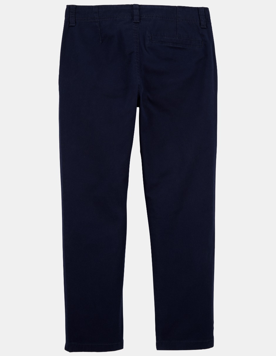 Pantal&oacute;n Chino Liso Osh Kosh Azul Obscuro para Ni&ntilde;o image number null