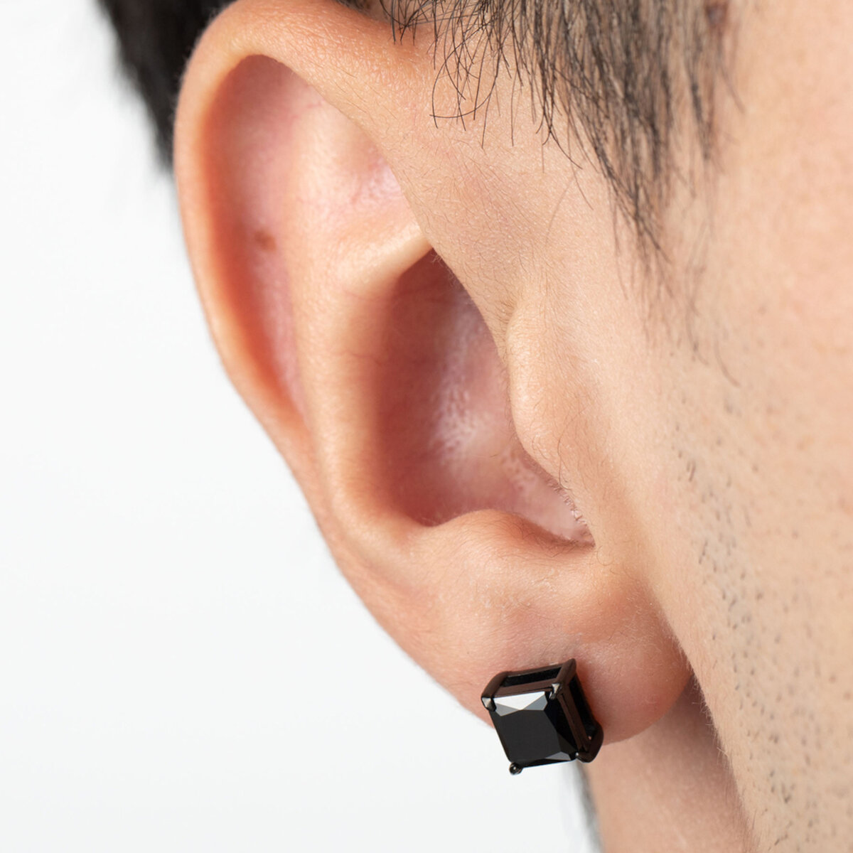 Pendientes Forma Cuadrada Men&rsquo;s Earrings Lotus Style para Hombre image number null