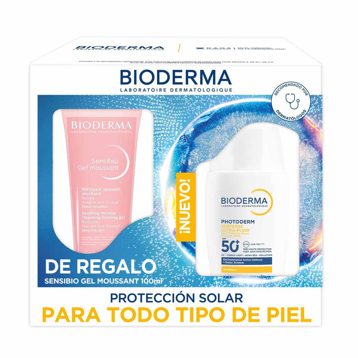 Bioderma Pack Photoderm XDefense Neutro 40ml + Sensibio Gel Moussant 100 ml image number null