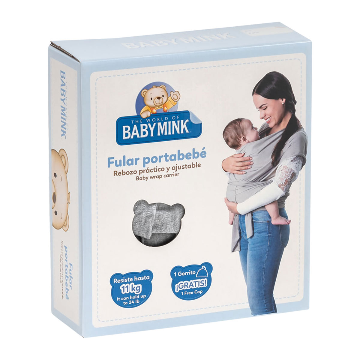Fular con Gorro Baby Mink image number null