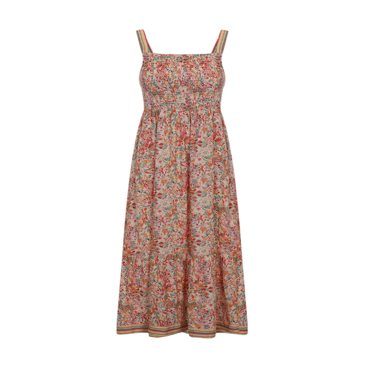 Vestido Tirantes Estampado Fukka Para Mujer Curvy image number null