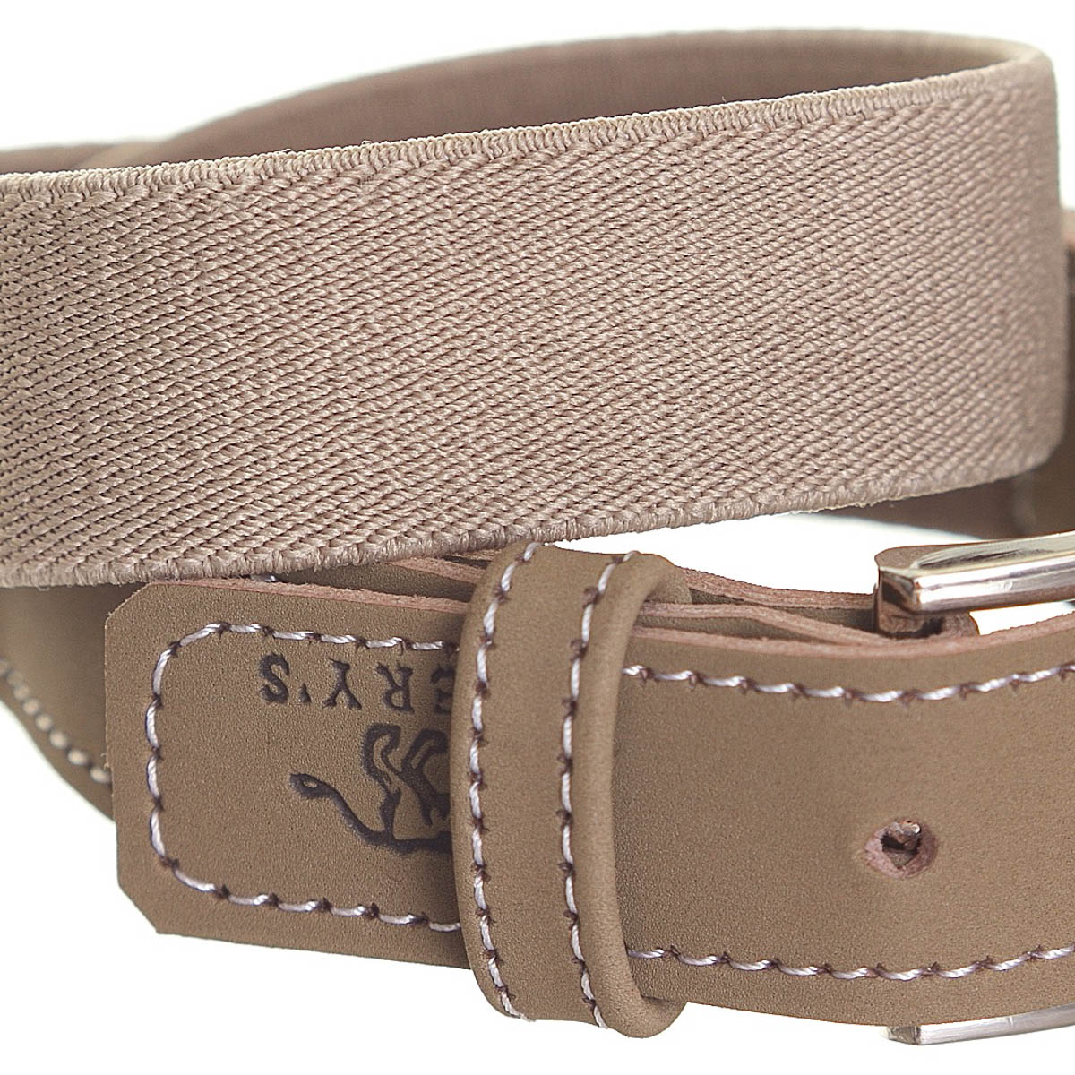 Cinturon El&aacute;stico Color Beige Zilery&acute;S Para Mujer image number null