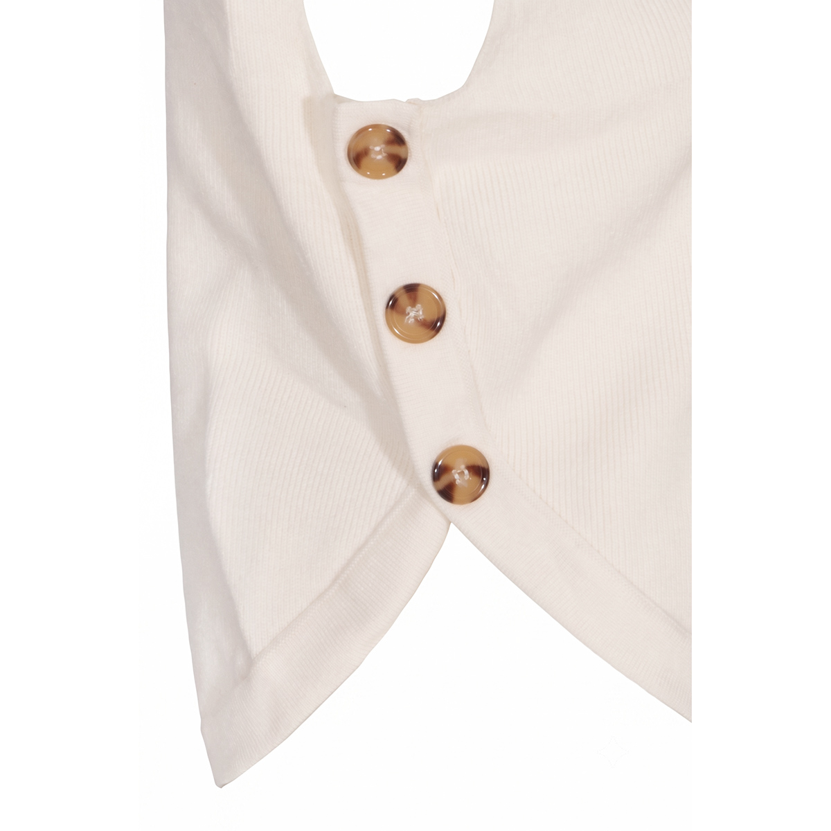 Chaleco Tejido De Punto Con Ruedo Mikerinos Para Mujer Petite image number null