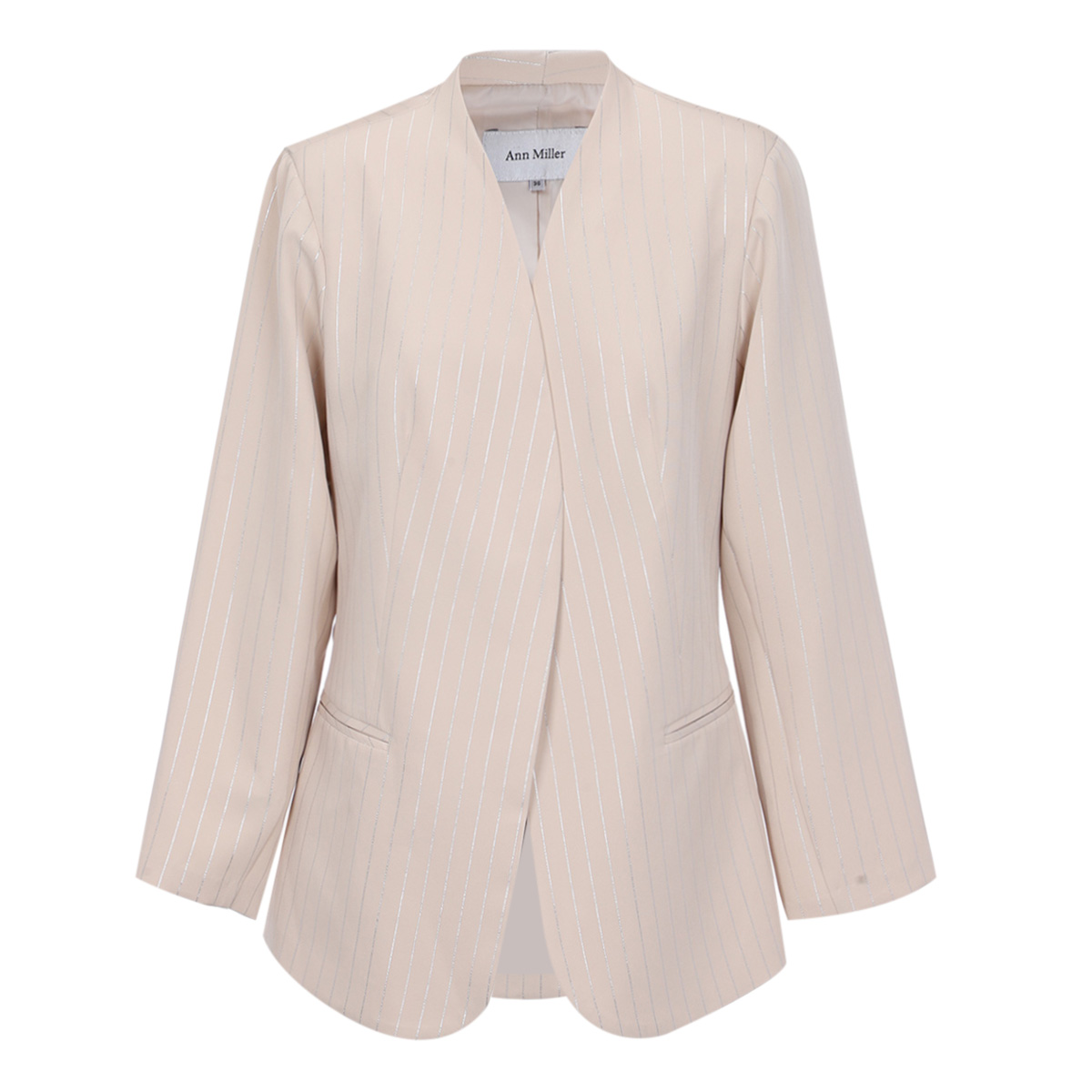 Saco Con Solapa Manga Larga Ann Miller Para Mujer Curvy image number null