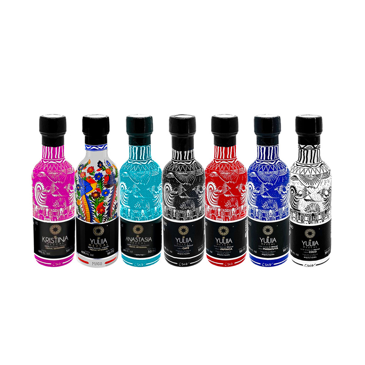 &nbsp;Estuche Yuliia Mezcal 7 Botellas Con 50Ml image number null