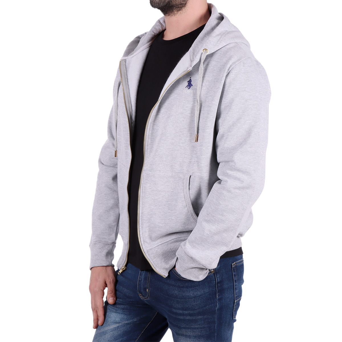 Sudadera Abierta con Capucha Royal Polo Club para Hombre image number null