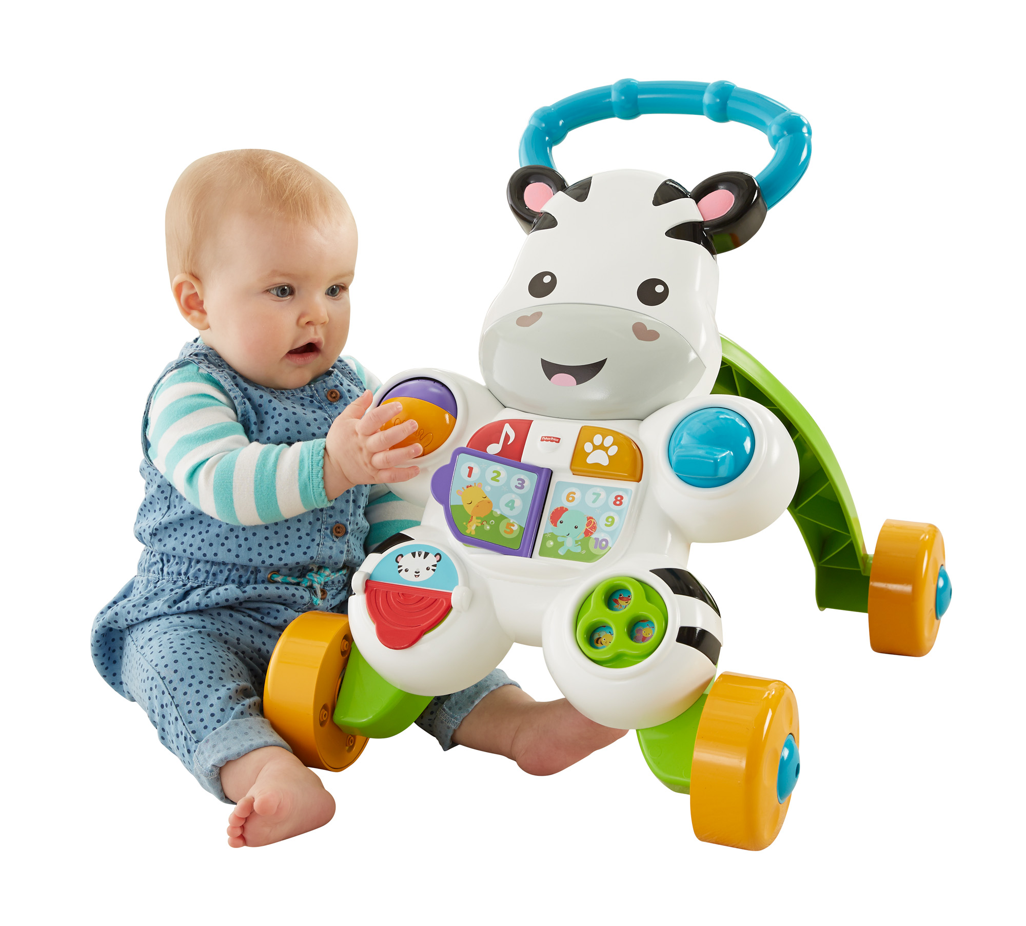 Fisher Price Cebra Andadera De Aprendizaje Mattel image number null