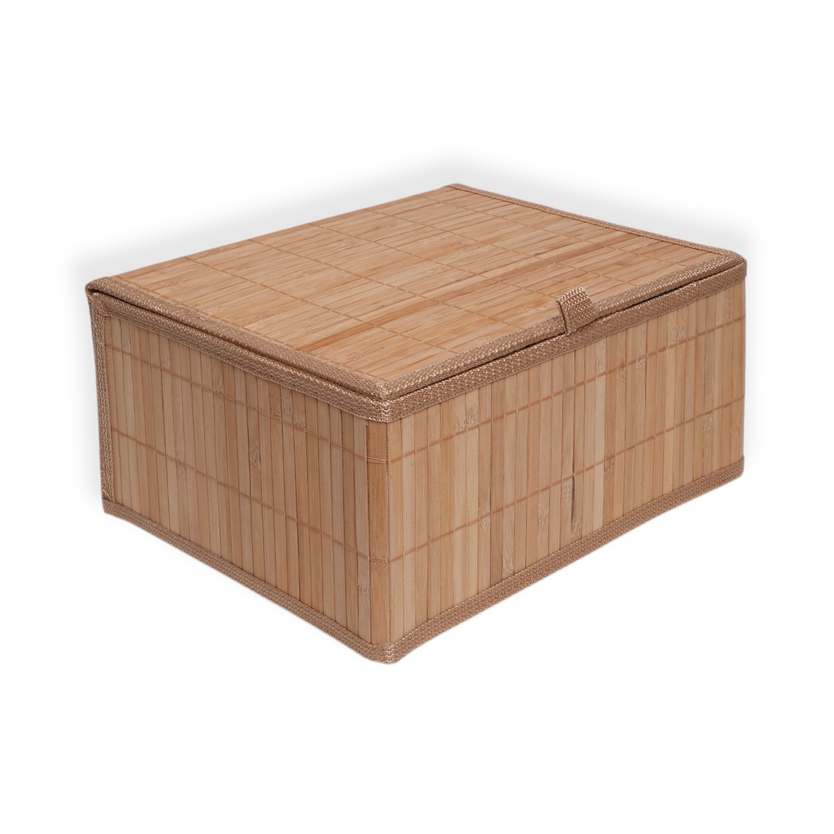 Juego De 3 Ba&uacute;les Almacenamiento Bamb&uacute; Con Forro Home Nature image number null