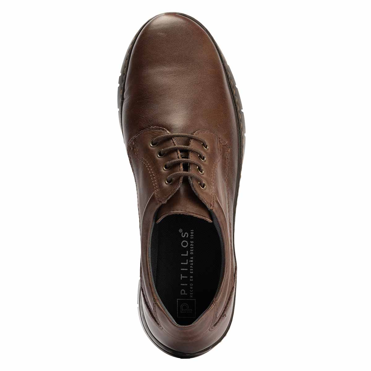 Zapato Blucher Pitillos en Piel Para Hombre image number null