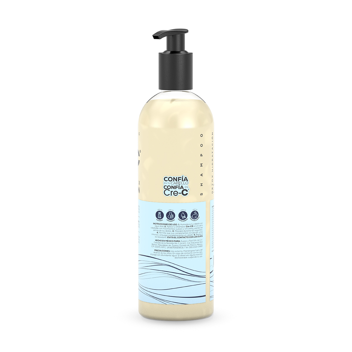 Cre-c Shampoo Detox Hidrataci&oacute;n 500 Ml image number null