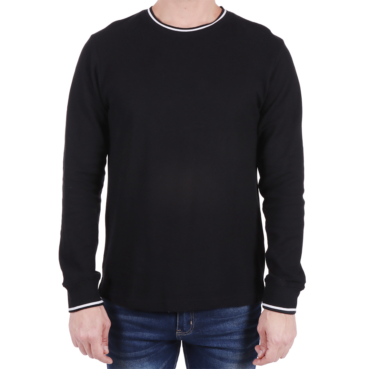 Playera Manga Larga Cuello Redondo Yongster para Hombre image number null