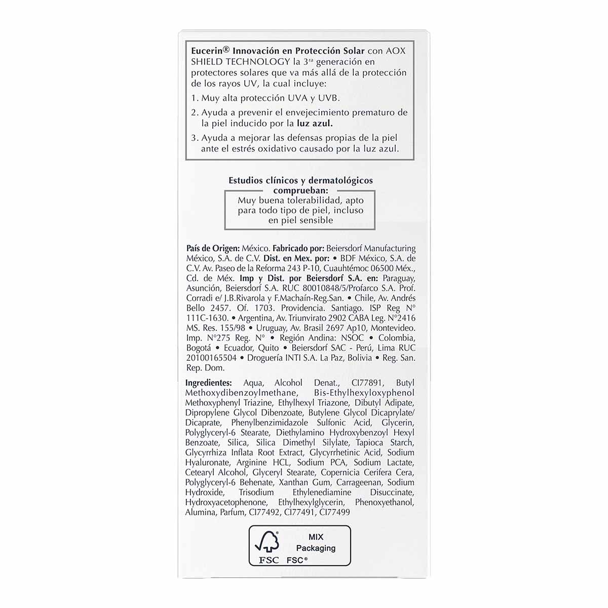 Eucerin Sun Hydrofluid Tono Claro FPS50+ image number null