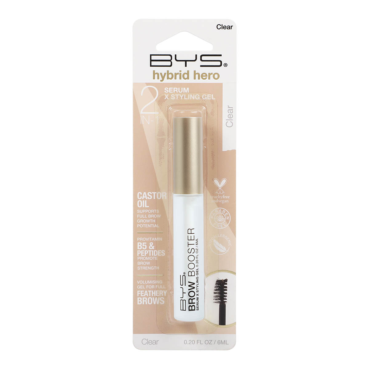 BYS Gel Fijador Clear Suero Estimulador de Cejas Hybrid Hero image number null