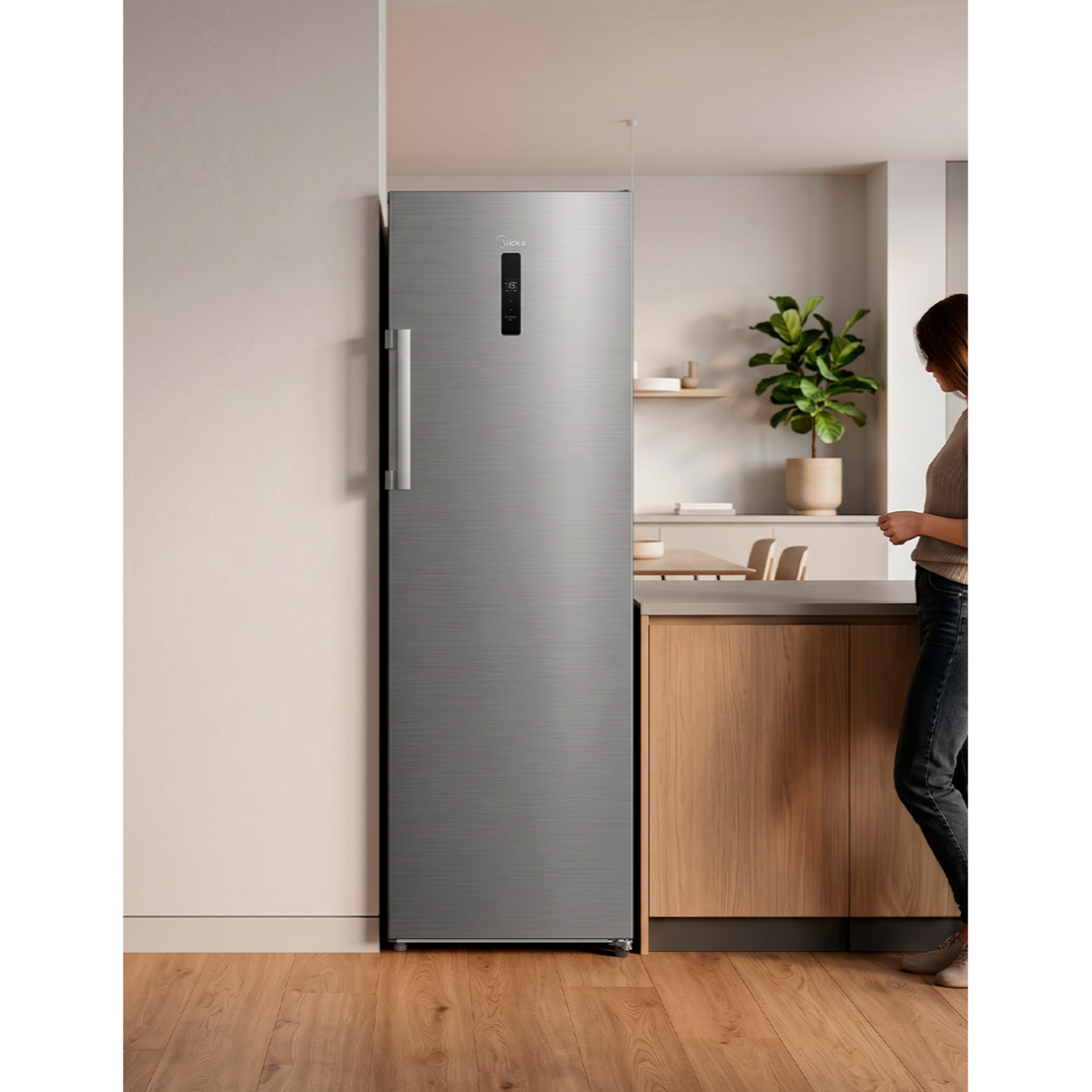Congelador Vert Midea 1Puerta 9P MDRU333FEM46D Acero image number null
