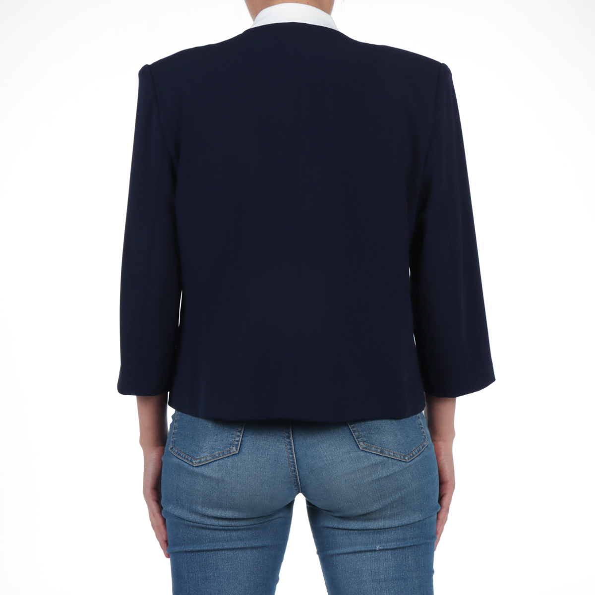 Saco Con Contraste En Cuello Redondo DIVA BY GAMUS para Mujer image number null