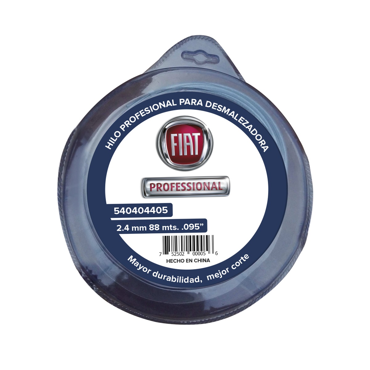 Hilo de Nylon para Desorilladora de .095", 2.4 mm, Rollo de 88 mt Fiat Professional image number null