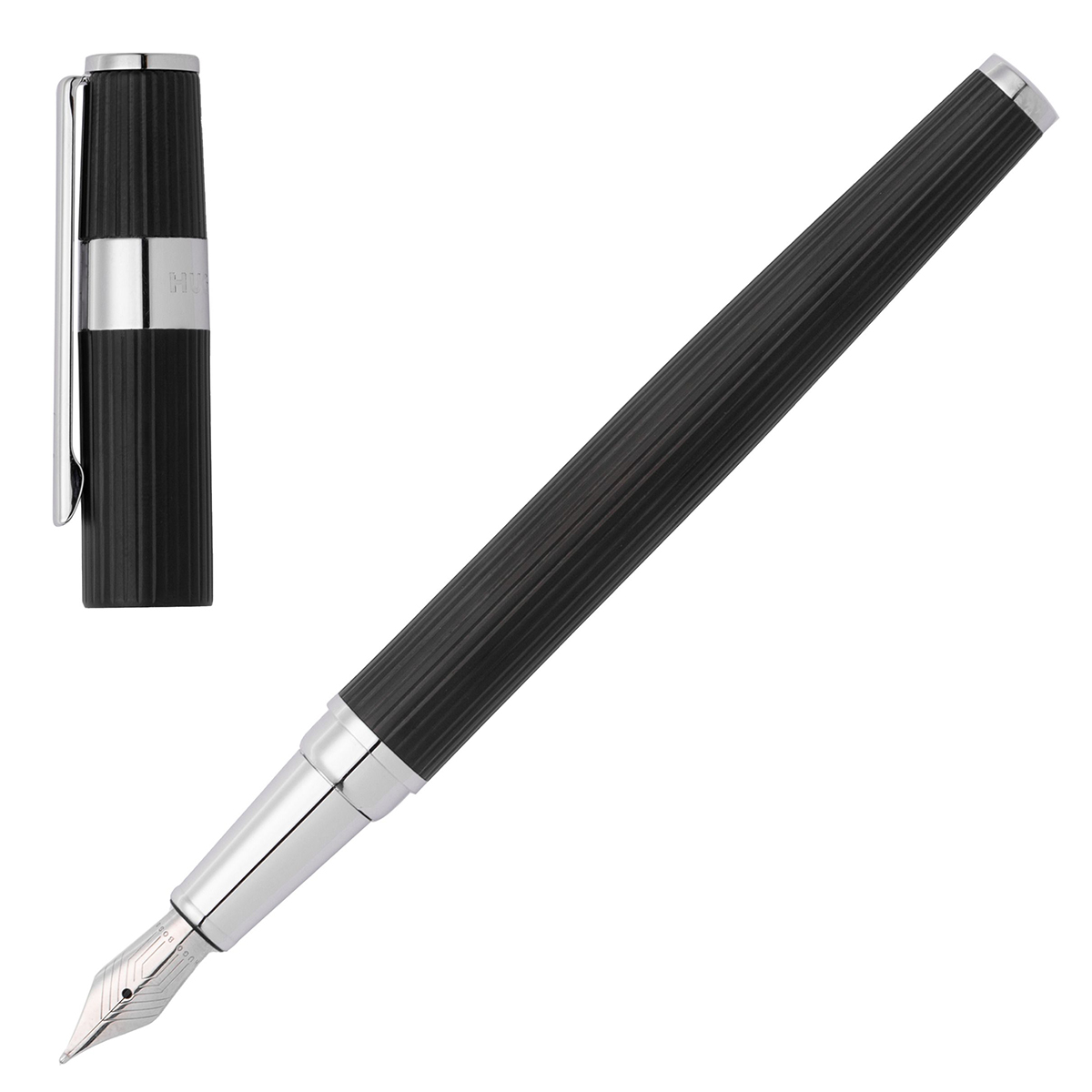 Pluma HUGO BOSS Fte Gear Pinstripe Black / Chrome image number null