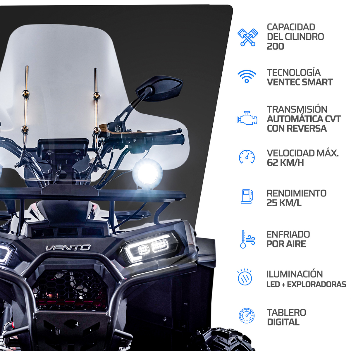 Cuatrimoto Vento Gladiator 200CC 2.0 2026 image number null