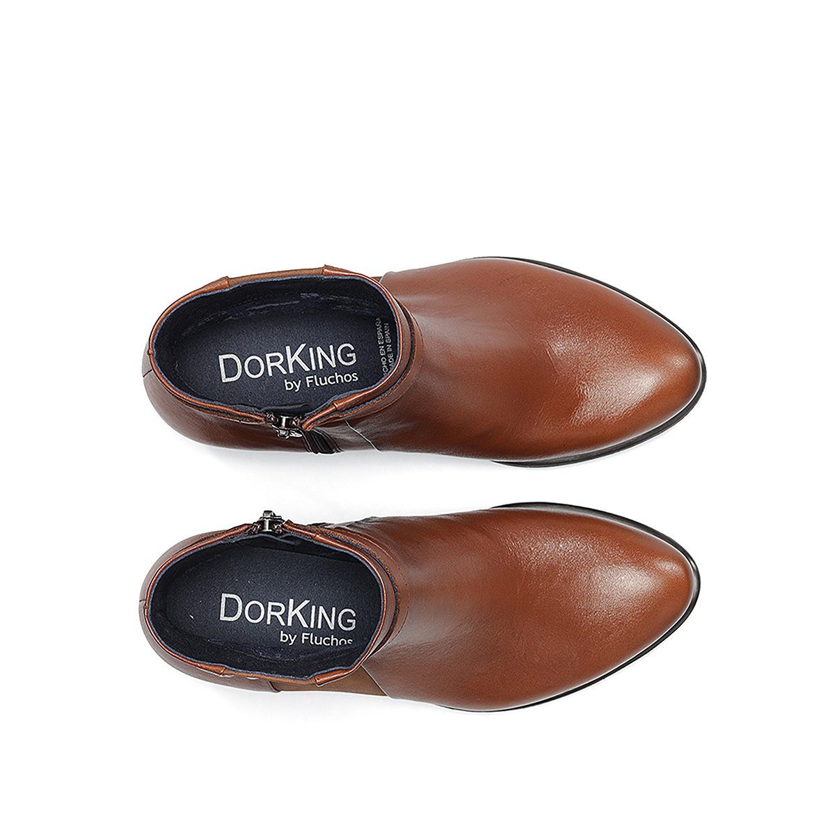 Botin Tacon Con Cinturon Para Mujer, Color Caf&eacute; Dorking image number null