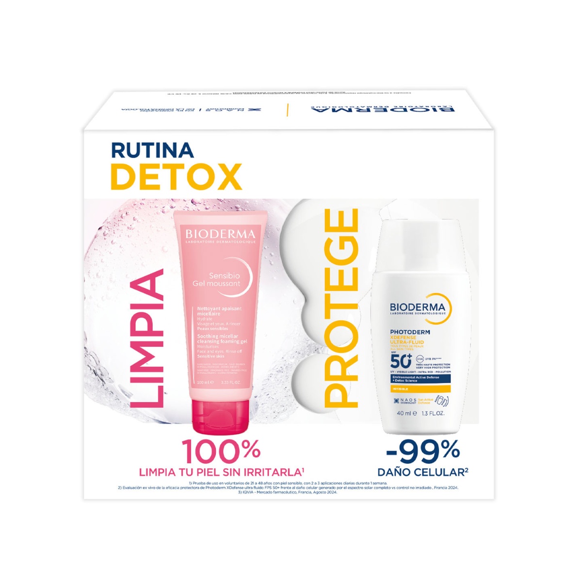 Bioderma Pack Photoderm XDefense Neutro 40ml + Sensibio Gel Moussant 100 ml image number null