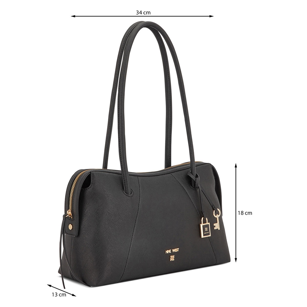 Bolso Satchel Nine West Negro para Mujer image number null