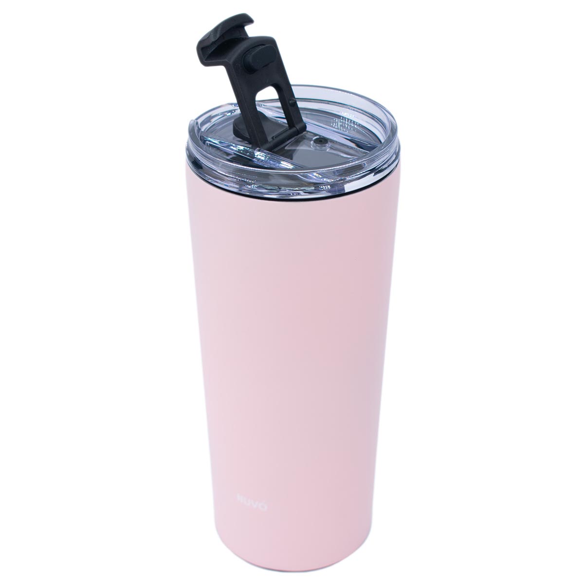 Termo Doble Pared Con Popote 600 Ml Rosa Nuvo image number null