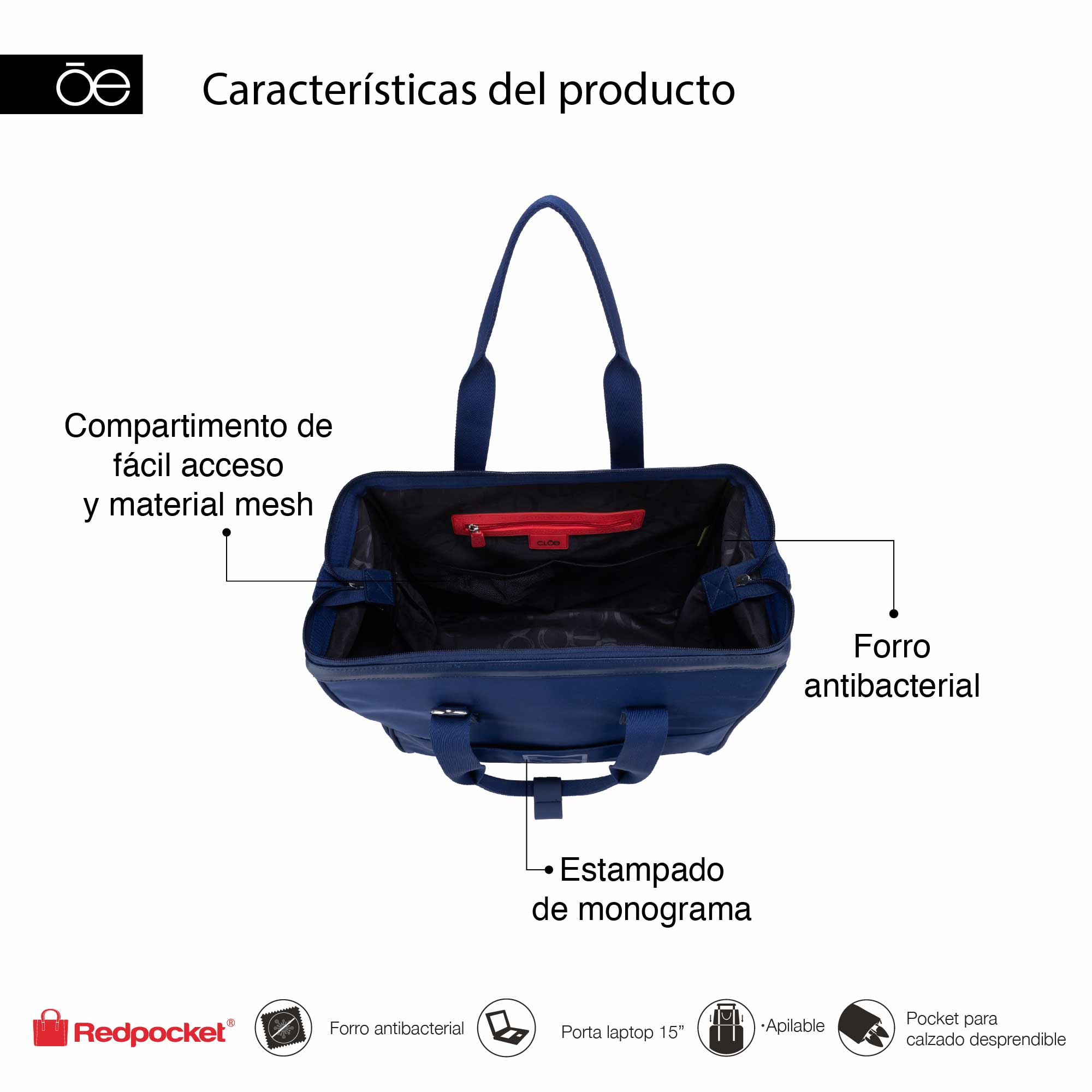 Duffle Bag Cloe Ss Gralami Marino image number null