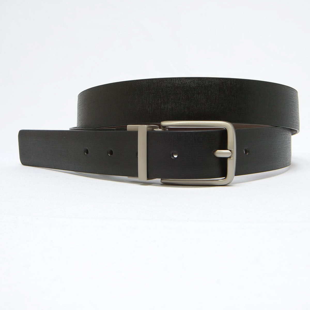 Cintur&oacute;n reversible de piel para hombre Hickok image number null