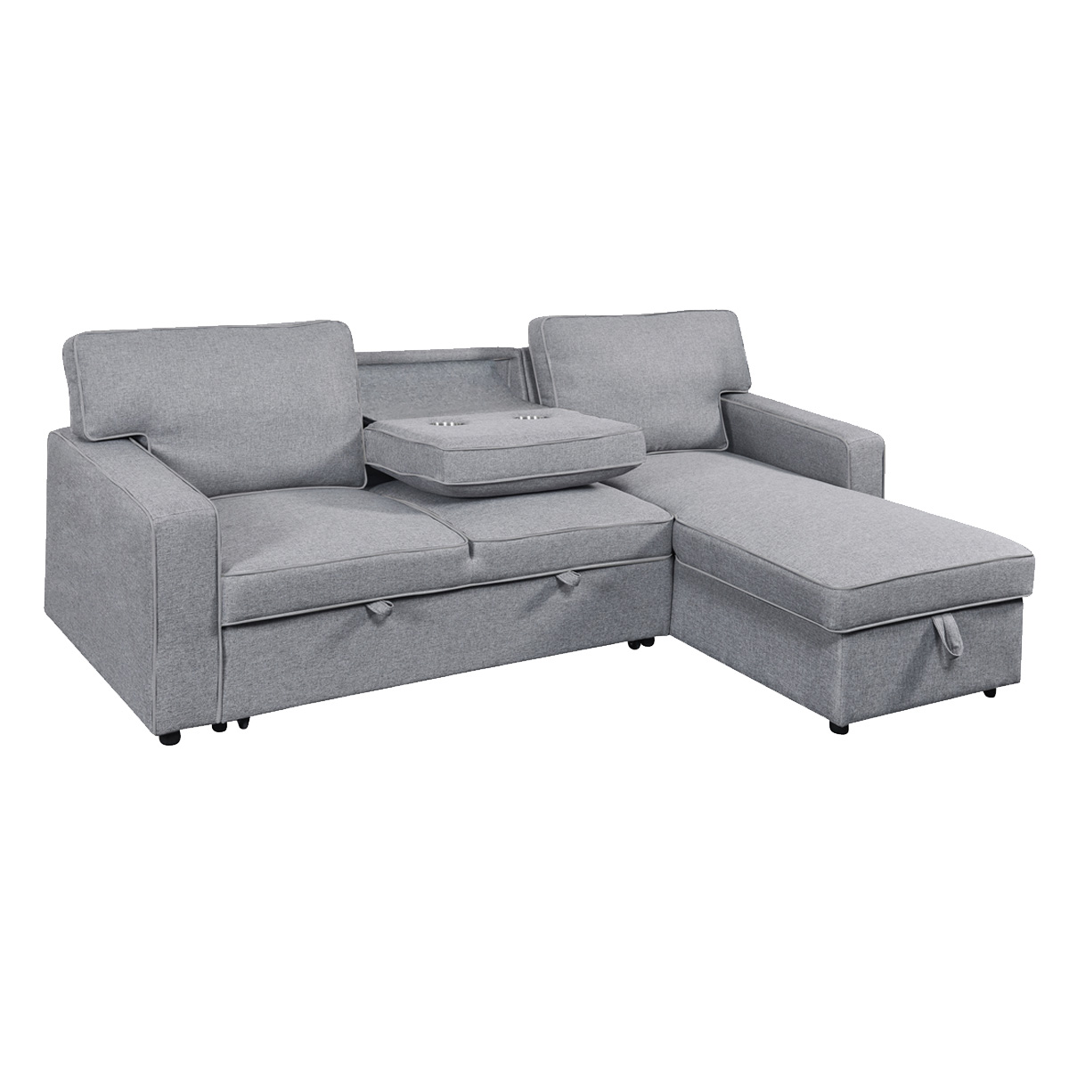 Sof&aacute; Cama Reversible Lenox Respaldo Abatible Lottus image number null