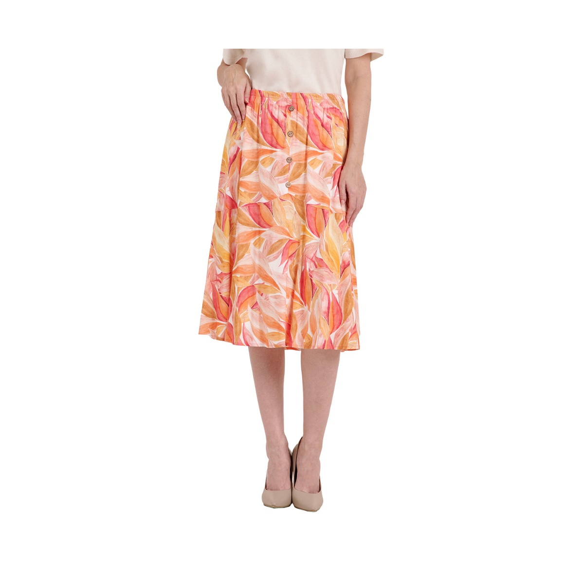 Falda Con Botones Vitos Para Mujer image number null
